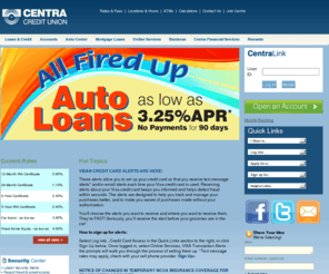 centra.org: Centra Credit Union - Loans, Savings, Checking and Friendly Service based in Columbus, Indiana
Centra Credit Union is a member owned financial institution based in Columbus, Indiana.