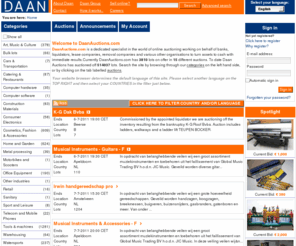 daan-auctions.com: Daanauctions: Auctions | Valuations | Online auctions of liquidated stock | Stock management
Daanveilingen: Veilingen. Online veiling en verkoop van inboedel, inventaris en restpartijen uit faillissement, reorganisatie of overtollige voorraad. Bekijk de foto's en bepaal je prijs.