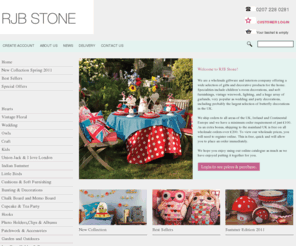 rjbstone.com: Wholesale Giftware, Gifts and Interior Decor |
		RJB Stone Ltd.
RJB Stone are a wholesale giftware and interiors company offering a wide selection of gifts, vintage wirework, lampshades and more.