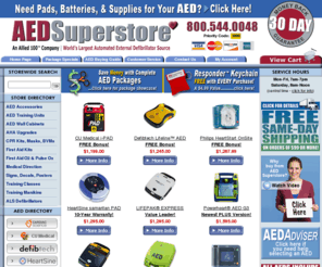 aedpads.com: AED Superstore
AED Superstore - offering brand name Automated External Defibrillators (AEDs), oxygen supplies, CPR Masks and Medical Oversight & Training. Free Shipping on every AED!