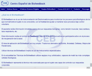 centrobf.es: www.centrobf.es - Centro Espaol de BioFeedBack
Centro Espaol de Biofeedback