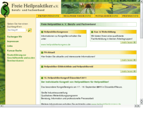 freie-heilpraktiker.net: Frei Heilpraktiker
Heilpraktiker-Homepage, Informationen ber Heilpraktiker, Naturheilkunde, Gesundheit, Heilpraktikerdatenbank