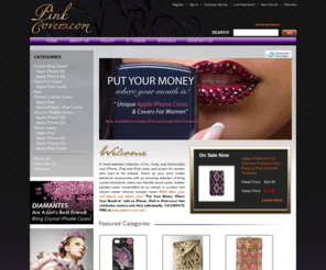 pinkcovers.com: Unique iPhone, iPad & iPod Cases for Women: Bling is the New Black!
Unique iPhone, iPad & iPod Cases & Covers: crystal rhinestone, printed leather, silicone, faux fur & wood iPhone, iPad & iPhone covers for women.