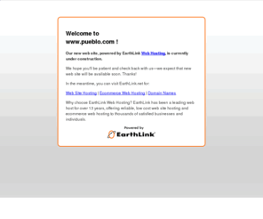 pueblo.com: Web hosting services by EarthLink Web Hosting
Currently no public web site at this web address.