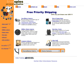 truespies.com: Personal Protection - Surviellance Hidden, Nanny cameras, Stun Guns, Tazers, mace, pepper spray, monitoring software and much more - Truespies.com
Spy and personal protection products at Truespies.com. Truespies.com has spy stuff like surviellance cameras, hidden nanny cameras, mace, pepper spray, stun guns, tasers, monitoring software , and much more.