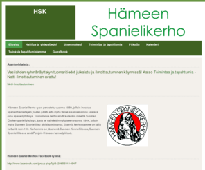 hameenspanielikerho.org: Etusivu - HSK
