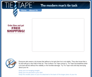 webserviceshost.info: Tie Tape - The modern man's tie tack
Tie Tape is the alternative to your grandfather's tie tacks, pins and bars.