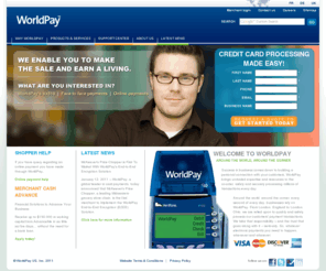 worldpay.ie: WorldPay | Welcome to WorldPay
WorldPay processes millions of payments everyday for businesses all over the world - safe, secure and very fast. Accept credit and debit cards, bank transfers, subscriptions, bill payments and more, in multiple currencies and languages.