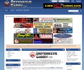 defensivecarry.com: DefensiveCarry Concealed Carry Forum
We are a concealed carry forum for those legally permitted to carry a concealed weapon or those interested in concealed carry.