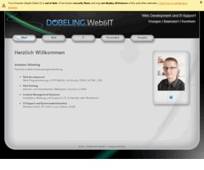 doebeling.com: DÖBELING Web&IT - Web Development & IT-Support by Andreas Döbeling
Herzlich Willkommen