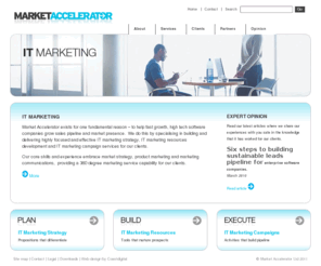 market-accelerator.com: Market Accelerator - IT Marketing Agency
Market Accelerator is a leading UK IT marketing agency specialising in IT marketing strategy, IT marketing resources development and IT marketing campaign services to build our client's market presence and sales pipeline...