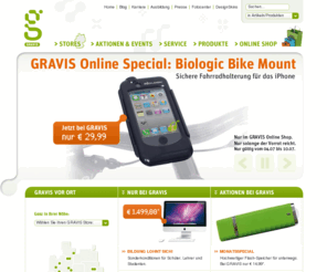 gravis.de: Willkommen bei GRAVIS -  Home
iPod für Mac und PC im GRAVIS Apple Produkte Store preiswert kaufen.