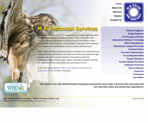 mktech.com: M K Technical Services : Temporary Technical Personnel
Temporary Technical Personnel, Covering San Jose, The Bay Area and California | 408-528-0401.