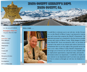 monosheriff.org: Mono County Sheriff's Dept
