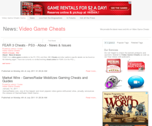 officialvideogamecheats.com: Latest News and Information on Video Game Cheats
