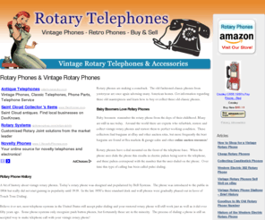 rotaryphones.net: Rotary Phones ~ Vintage Rotary Phones ~ Classic Rotary Phones ~ Old Phones ~ Rotary Dial Phones
The Rotary Phones & Vintage Telephones information source. Phones for sale, phone history. Princess phones, desk phones, wall phones, dial phones. Your phone resource!! Rotary Phone & Rotary Phones Headquarters!