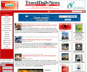 traveldailynews.com: Daily News for the International Travel and Tourism Industry
TravelDailyNews International: Travel and tourism industry business to business news portal for hotels, tour operators, travel agents, suppliers, providing access to daily updated information on international travel trade