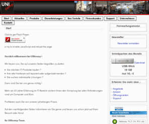 uni-comp.de: UNIcomp Computer Giessen Online [unicomp.de]
uni-comp.de
