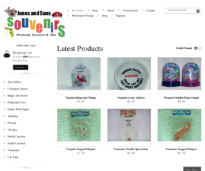 jssouvenirsandgifts.com: JS Souvenirs and Gifts - Wholesale Souvenirs and Gifts
Welcome to Jones and Sons Wholesale, Inc., suppliers and distributors of wholesale souvenirs and gifts