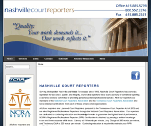 nashvillecourtreporters.net: Welcome to Nashville Court Reporters | Official Site
Joomla! - the dynamic portal engine and content management system