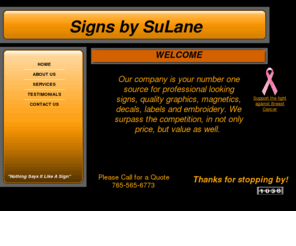 signsbysulane.com: Home
Professional Service