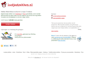 lootjes.com: Lootjestrekken.nl
Lootjes Trekken: gratis en snel via internet. Makkelijk online de lootjes voor Sinterklaas en Kerst verdelen. Verstuur nu de lootjes!