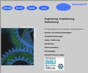 terranorm.com: terranorm das Ingenieurbüro für Engineering und Projektierung
Homepage der terranorm (1blu)