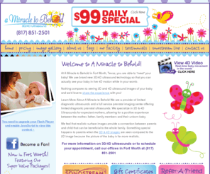 amiracletobehold3d4d.net: 3D Ultrasound Fort Worth, Texas - 4D Ultrasound Fort Worth, Texas - A Miracle to Behold
3D ultrasound in Fort Woth, 4D Ultrasound in Fort Worth, Serving the Dallas, Fort Worth and the DFW metroplex