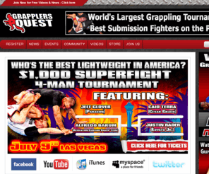 grapplingcompetition.com: Grapplers Quest Submission Grappling Tournaments BJJ Competitions Wrestling Events
Grapplers Quest Grappling Tournaments, BJJ Events, Brazilian Jiu Jitsu Competition, Submission Tournament, wrestling meet, grappling news forum