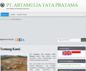 atpmining.com: PT ARTAMULIA TATA PRATAMA
Perusahaan Kontraktor, Contractor, and Mining