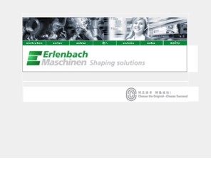 em-cm.com: ERLENBACH MASCHINEN GmbH
Die Erlenbach GmbH ist ein Unternehmen das sich auf die Konstruktion und den Bau von Maschinen zu Verarbeitung von Partikelschumen konzentriert.