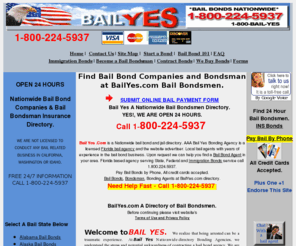 mastrapabailbonds.com: Bail Yes Bail Bonds Bondsman Pay By Phone Nationwide & Immigration
Find bail bond information and Bail bondsmen At Bail Yes Bonding directory. Find bail agents and jails Nationwide 24/7. Pay by Phone bail bondsman and Immigration bonds service 365 days a year. Call 1-800-224-5937 for Florida, New York   bail bonds