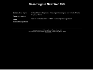 seansugrue.com: Seán Sugrue - designer goldsmith specialising in Contemporary Irish jewellery in gold and silver - Tralee, Kerry Ireland
Seán Sugrue is a designer goldsmith specialising in contemporary Irish jewellery in gold and silver based in Tralee, County Kerry,  Ireland 