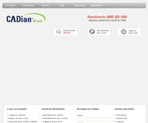 cadian.com.br: IntelliCAD (InteliCAD) CADian 2D 3D | Alternativa CAD para AutoCAD | 0800 283 1840
IntelliCAD CADian é o substituto AutoCAD mais vendido no mundo. CADian é um software CAD para projetos técnicos de engenharia e arquitetura de melhor custo/benefício. 0800 2831840