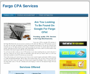 fargocpaservices.com: Fargo CPA|Fargo ND CPA| CPA in Fargo
This web site is for sale or rent. Get on the first page of google now.