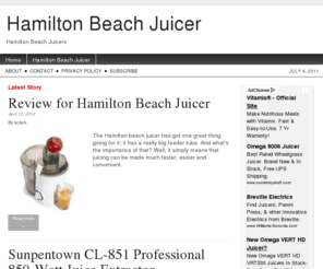 hamiltonbeachjuicer.net: Hamilton Beach Juicer
Hamilton Beach Juicers