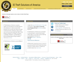 idtsoa.org: Insurance & Financial Professionals - ID Theft Solutions of America
Core products and services include consulting, compliance, identity theft, legal