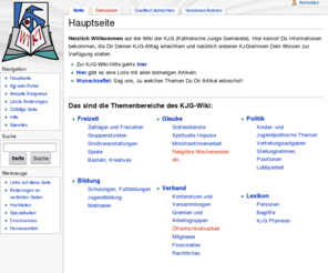 kjg-wiki.de: Hauptseite - Kjg-wiki
