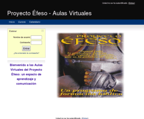 efesodigital.es: Proyecto Éfeso - Aulas Virtuales
Bienvenido a las Aulas Virtuales del Proyecto Éfeso: un espacio de aprendizaje y comunicación