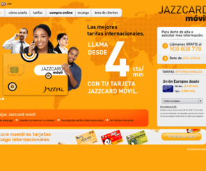jazzcardmovil.com: Jazzcard Móvil
Una tarjeta Sencilla para decir lo que quieres al mejor precio. Habla con los tuyos al mejor precio.