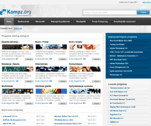 kompz.org: Programy Download - Kompz.org
Programy, spolszczenia i sterowniki do pobrania. Nowoczesny, przejrzysty i często akualizowany serwis Kompz.org oferuje ogromną bazę plików. Zawsze szybki Download.