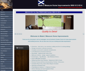m2mjoiners.co.uk: Joiners builders in Glasgow
Made 2 Measure Home Improvements is Scotland's Premier choice for building and joinery services. We employ all trades to offer you a seamless, stress free building experience. Free Quote, Friendly advice, Insurance call outs. 
