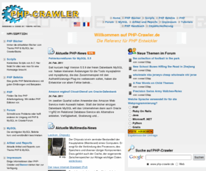 php-crawler.de: PHP-Crawler .de - Home - PHP Befehle, Tutorials, Forum, Scripts,...
PHP-Crawler.de - PHP Befehle und Forum. Fragen werden ausführlich und gut beantwortet. MySQL- als auch PHP Tutorial