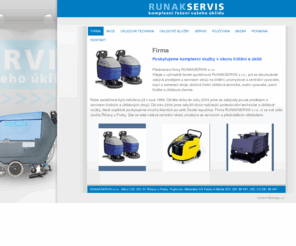 runakservis.com: Komplexní úklidový a čistící servis | RUNAKSERVIS s.r.o.
RUNAKSERVIS s.r.o. Zabýváme se prodejem a servisem strojů na čištění a úklid. Poskytujeme záruční a pozáruční servis s možností zapůjčení náhradního stroje.