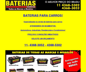 bateriasparacarros.com: ..::BATERIAS PARA CARROS::..(11)4368-3052 - 4368-5302 - TODAS AS MARCAS E MODELOS..::
