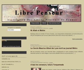 libre-penseur-adlpf.com: ASSOCIATION DES LIBRES PENSEURS DE FRANCE
Association nationale populaire de recherche philosophique et d'action sociale.