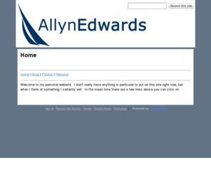 allyn-edwards.com: Allyn Edwards
Personal website of Allyn Edwards