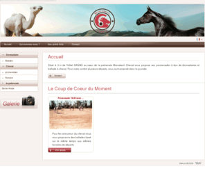 baladepalmeraie.com: Marrakech Cheval : promenades et balade en dromadaires à Marrakech,  randonnées à cheval au cur de la palmeraie
Situé à 3 m de lhôtel SANGO au cur de la palmeraie Marrakech Cheval vous propose ses promenades à dos de dromadaires et ballade à cheval. Pour votre confort plusieurs départs, vous sont proposé dans la journée.