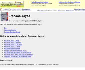 brandonjoyce.org: Brandon Joyce
Your resource for everything about Brandon Joyce