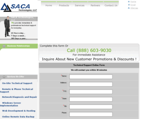 computerrepairlahabra.com: La Habra, CA  Computer Sales & Upgrades | La Habra, CA  Website Design | La Habra, CA  Network Service | La Habra, CA  Computer Repairs | La Habra, CA  Hosted Solutions | La Habra, CA  Computer Maintenance | SACA Technologies
Computer technical support and repair company dedicated to providing service 24 hours a day for business and home computers in La Habra, CA for over 5 years.  Contact us for help with web development, networking, sales, setup, upgrades, maintenance, repairs and server support hosting.